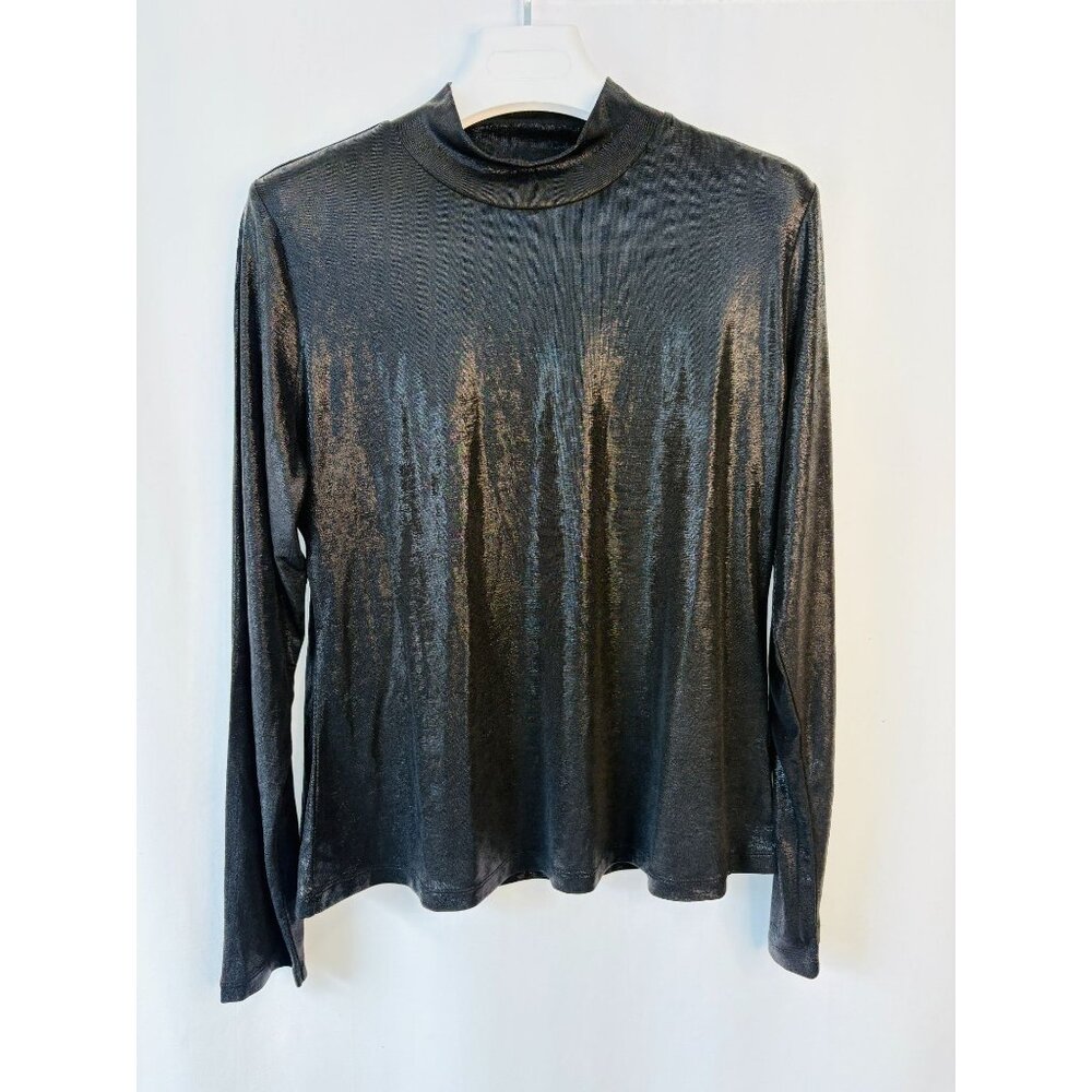 NWT Johnny Was Jade Long Sleeve Mock Neck Top Women's Sz XL Orig $130
